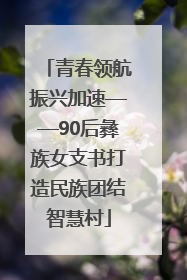 青春领航振兴加速——90后彝族女支书打造民族团结智慧村