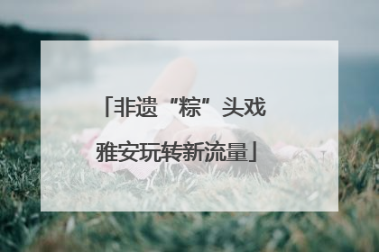 非遗“粽”头戏 雅安玩转新流量