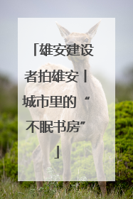 雄安建设者拍雄安丨城市里的“不眠书房”