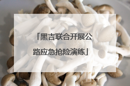 黑吉联合开展公路应急抢险演练