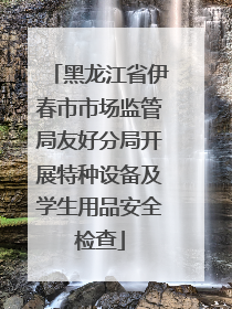 黑龙江省伊春市市场监管局友好分局开展特种设备及学生用品安全检查