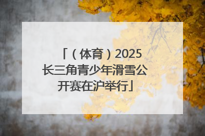 （体育）2025长三角青少年滑雪公开赛在沪举行