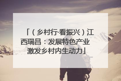 （乡村行·看振兴）江西瑞昌：发展特色产业 激发乡村内生动力