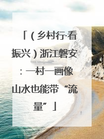 （乡村行·看振兴）浙江磐安：一村一画像 山水也能带“流量”