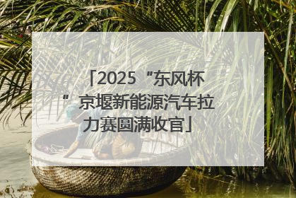 2025“东风杯”京堰新能源汽车拉力赛圆满收官