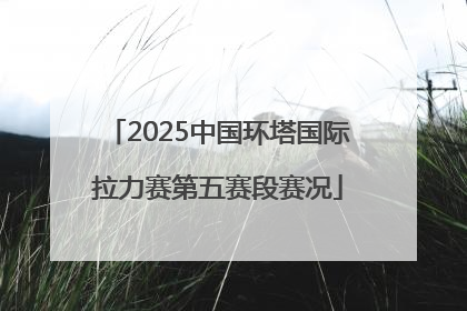 2025中国环塔国际拉力赛第五赛段赛况