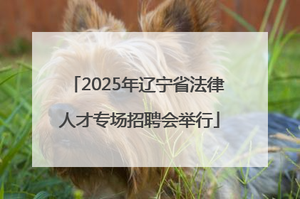 2025年辽宁省法律人才专场招聘会举行