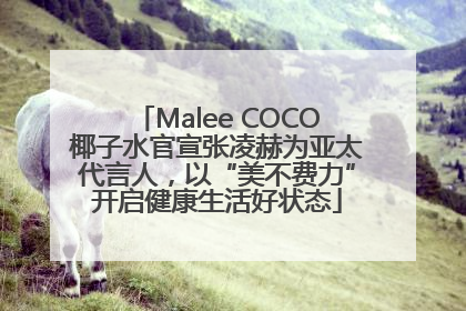 Malee COCO椰子水官宣张凌赫为亚太代言人，以“美不费力”开启健康生活好状态